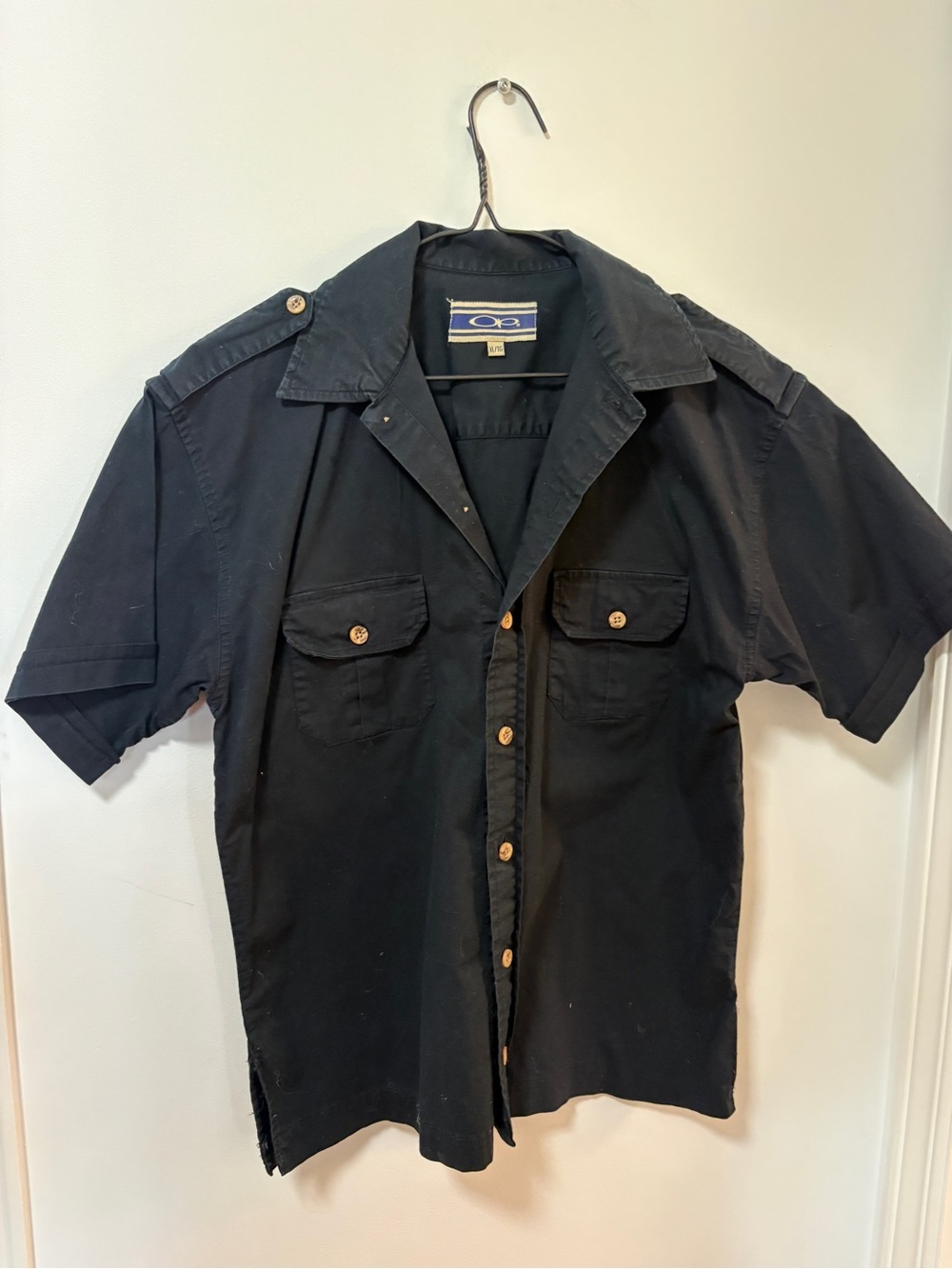 Vintage OP Ocean Pacific Casual Button Up Short Sleeve XL ?Youth — small women’
